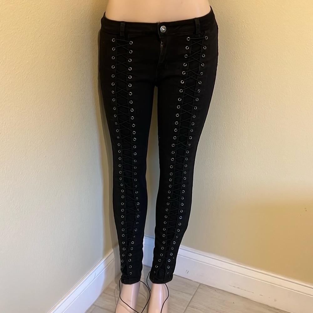 Black jeans with gems
